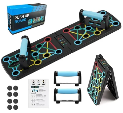 Immagine prodotto di Tavola pieghevole per flessioni, attrezzo per allenamento della forza e del fitness, colore nero