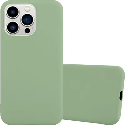 Produktbild von Cadorabo Hülle für Apple iPhone 14 PRO MAX Schutzhülle in Grün Handyhülle TPU Silikon Etui Case Cover