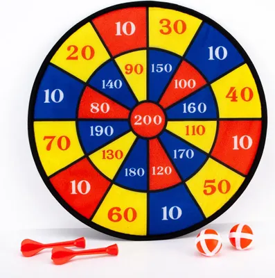 Image de Jeu de fléchettes pour enfants en intérieur 2 boules velcro + fléchettes Jeu de lancer