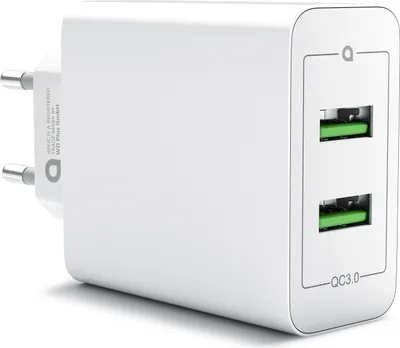Obrázok produktu pre Aplic 2-portová nabíjačka USB Quick Charge 36 W / 6000 mA / funkcia rýchleho nabíjania
