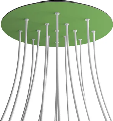Immagine prodotto di Creative-Cables Rosone XXL Rose-One rotondo, diametro 400 mm con 15 fori e 4 fori laterali