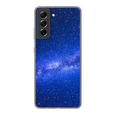 Produktbild von MuchoWow® Handyhülle Schutzhülle Hülle für Samsung Galaxy S21 FE Sternenhimmel - Universum - Blau - Jungen - Mädchen - Kinder Silikon Softcase Handy Hülle - Mobiltelefonhülle