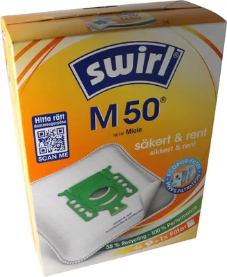 Produktbild von Swirl Staubsaugerbeutel M50, M51, M53 für Miele Staubsauger, EcoPor-Version