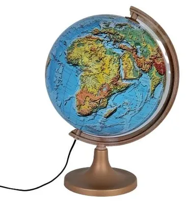 Immagine prodotto di Mappamondo fisico illuminato 3D 32 cm