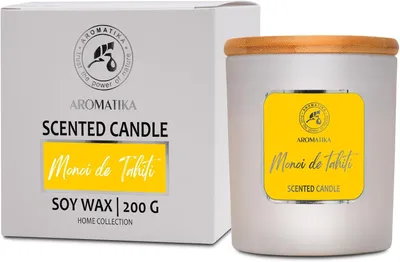 Produktbild von Tahiti Duftkerze 200g - Kerzen zur Raumparfümierung - Blumenduft für Aromatherapie - Soja-Kerze für den Hausgebrauch - Angenehmer, intensiver Duft