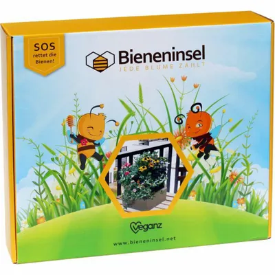 Produktbild von veganz Bieneninsel mit kindgerechtem Begleitbuch zur Rettung von Wildbienen