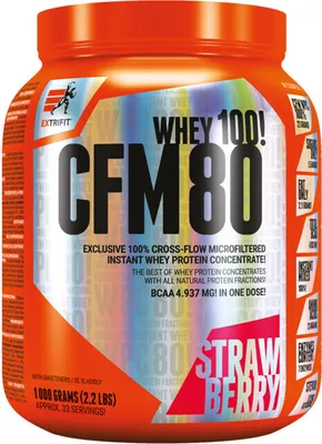 Obrázek produktu pro Extrifit CFM Instant Whey 80 1000 g banán / Syrovátkové whey proteiny / Vynikající instantní CFM syrovátkový protein s lahodnou krémovou konzistencí