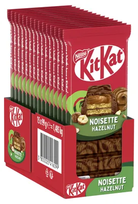 Produktbild von Kitkat Tablette Haselnuss (15x 99g)