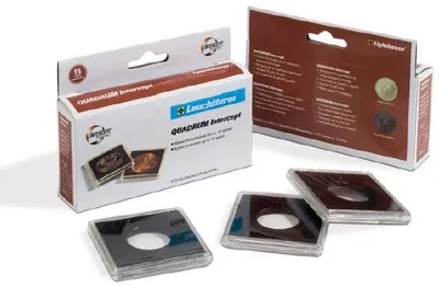 Produktbild von Münzkapseln QUADRUM Intercept Innendurchmesser 33 mm, schwarz