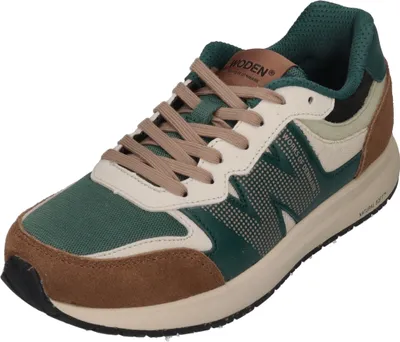 Image de Baskets pour femmes WODEN RIGMOR WL593 - caramel deep forest, taille : 37 EU