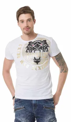 Produktbild von CT676 Herren T-Shirt mit großem Frontprint