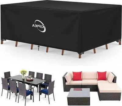 Produktbild von Wasserfeste 420D Oxford-Tuch Gartenmöbel mit Winddichter UV-Schutz - 188x120x71cm