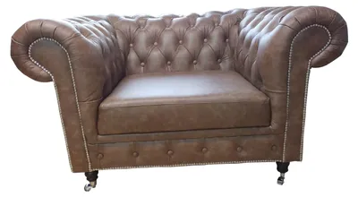 Produktbild von Luxus Chesterfield Sessel Couch 1 Sitzer Leder Lounge Sitz Einsitzer