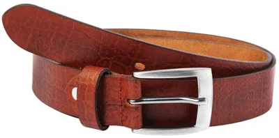 Produktbild von Leonardo Verrelli Herren Gürtel LV0045 90 cm - 140 cm (Bundweite) in braun aus 100% Echtleder, kürzbar, Herrengürtel