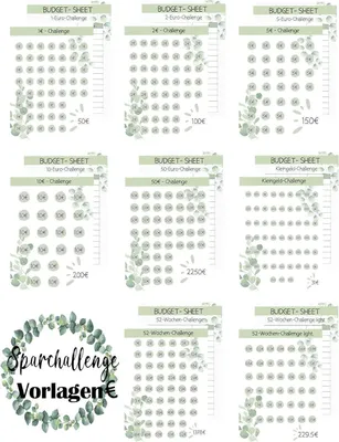Produktbild von Budget Planner Deutsch-A6 für Spaß am Sparen mit Sparherausforderungen