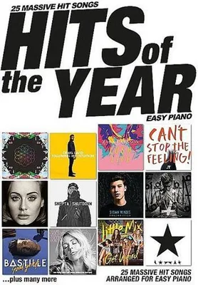 Produktbild von Hits Of The Year 2016: Easy Piano