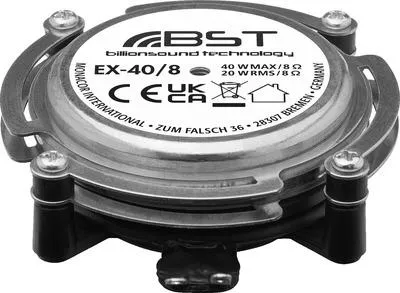 Produktbild von MONACOR EX-40/8 Audio-Exciter/Resonator, 20 W, 8 O