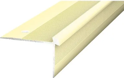 Produktbild von Prinz Treppenkantenprofil Alu sahara gelocht 40 x 26 x 2500 mm