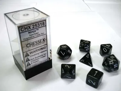 Produktbild von Chessex 7-Würfelset Speckled Ninja