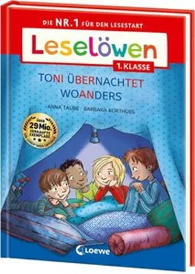 Produktbild von Leselöwen 1. Klasse - Toni übernachtet woanders (Großbuchstabenausgabe)