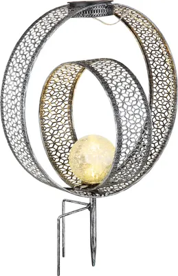 Produktbild von Solarleuchte Garten Metallringe Solarlampe Außen Außenleuchte Solar 33644
