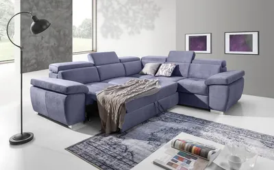 Produktbild von Ecksofa Schlafsofa ROXI Violett Kurze Schenkel Rechts