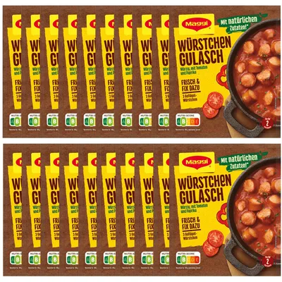 Immagine prodotto di Maggi Fix per gulasch alla salsiccia con pomodori e peperoni 30g confezione da 20