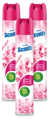 Productafbeelding van 3 x Luchtverfrisser spray - Kersenbloesem - 400 ml - Voordeelverpakking - 3 stuks