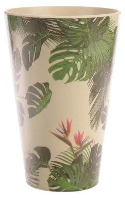 Image de Verre motif plantes tropicales
