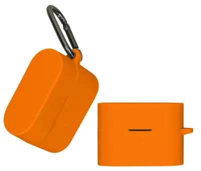 Produktbild von kwmobile Schutzhülle für Sony WF-1000XM6 Hülle - TPU Silikon Case für Kopfhörer Ladecase - stoßfestes Cover mit Karabiner - Orange
