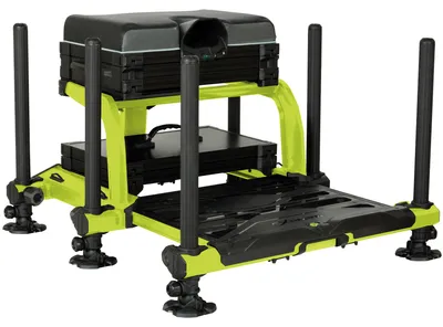 Produktbild von Fox Matrix XR36 Pro Lime Seatbox - Sitzkiepe Angelstuhl