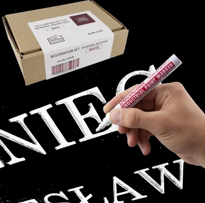 Produktbild von Kit zur Restaurierung weißer Inschriften für Denkmäler