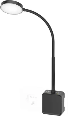 Obrázek produktu pro LED nástěnná lampa - lampa na čtení do ložnice - flexibilní rameno - 50 cm - černá