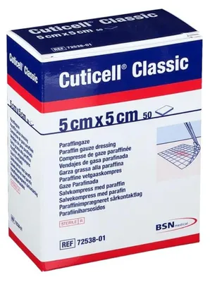Image de Cuticell Classic Wundgaze 5x5 cm 50 St