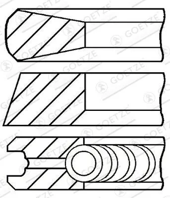 Produktbild von GOETZE ENGINE 08-783808-00 Kolbenringsatz Kolbenringe für FIAT DUCATO Pritsche/Fahrgestell (230) DUCATO Bus (230) DUCATO Kasten (290) DUCATO Kasten