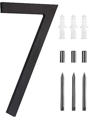 Produktbild von Hausnummer 7 - Moderne 10 Zoll in Schwarz