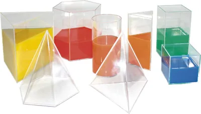 Produktbild von EDUPLAY 120-118 Geometrische Volumen, bunt (8er Pack)
