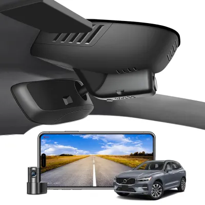 Obrázok produktu pre Parkovacia kamera s prednou 4K a zadnou 1080P, širokouhlý objektív (150 stupňov), čierna, s Wi-Fi a aplikáciou – automobilová kamera