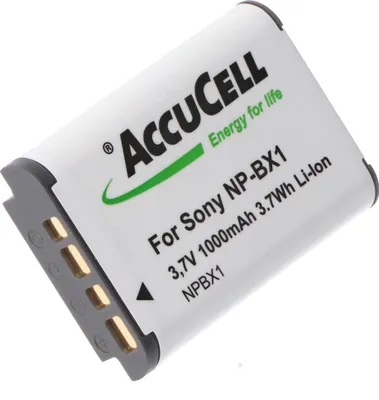 Produktbild von AccuCell Akku passend für Sony NP-BX1, Cyber-shot DSC-RX100, kein Original Akku