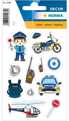 Image de HERMA  15484 HERMA Sticker DECOR "Polizei", aus Papier