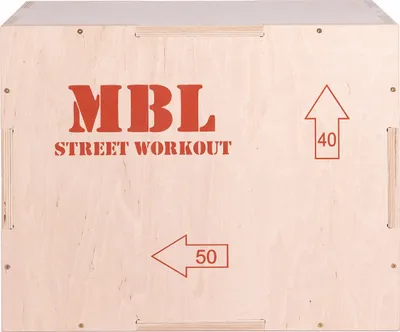 Produktbild von Plyobox Jump Box Holz Crossfit Fitness 50 x 40 x 30 MBL