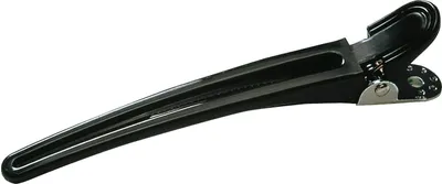 Image de Pinces à cheveux plastique/aluminium 10 pièces noir