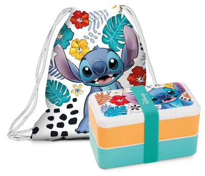Immagine prodotto di DISNEY - STITCH - Lunchbox + borsa - plastica - multicolore