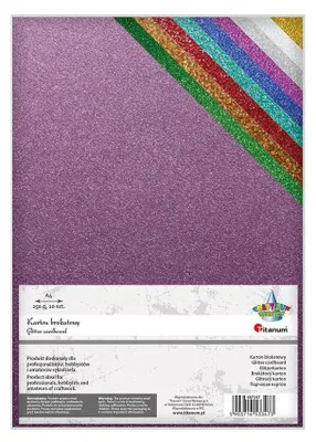 Produktbild von Glitzerkarton A4 10 Blatt 250g Titanum
