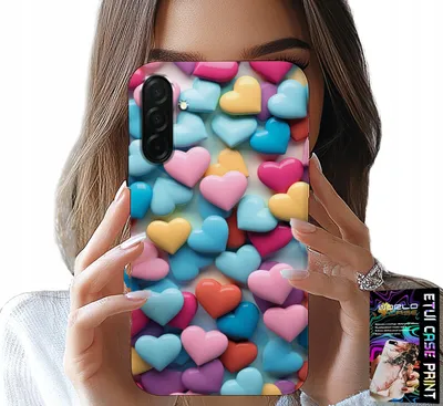 Produktbild von Hülle Für Samsung Galaxy A56 5G - Bunte Herzen Personalisierbar
