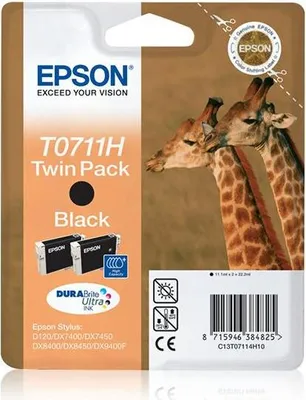 Immagine prodotto di Epson Giraffe T0711H C13T07114H20 Cartuccia d'Inchiostro 1 pz Originale