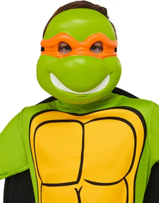 Zdjęcie produktu dla Rubies 2000680 - Maska Michelangelo 1/2 dla dzieci, dodatek do kostiumu TMNT, półmaska