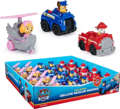 Obrázok produktu pre PAW Patrol Deluxe Rescue Racers Chase, Policajné auto, 3 rok / roky, Plast, Viacfarebný
