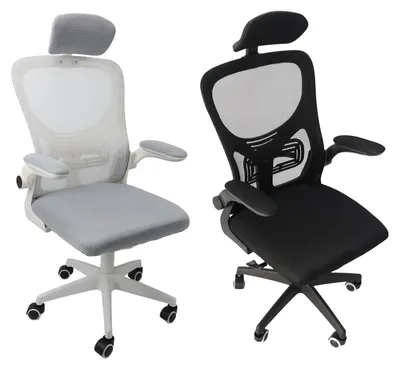 Produktbild von Bürostuhl ergonomisch Netzstoff Kopfstütze Schreibtischstuhl