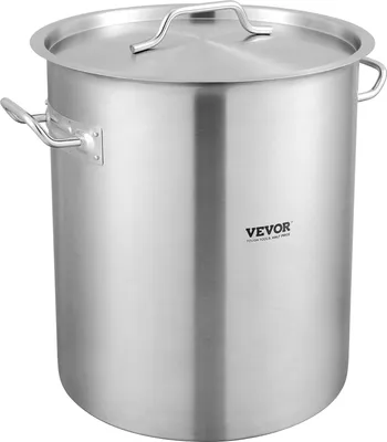 Produktbild von VEVOR Kochtopf 39,7 L Edelstahl, 350 x 410 mm Großvolumiger Suppentopf mit Sieb, als Spargeltopf Soßentopf Geeignet, Praktischer Küchentopf Große Zutaten, Induktionsherd Topf Induktionskochtopf